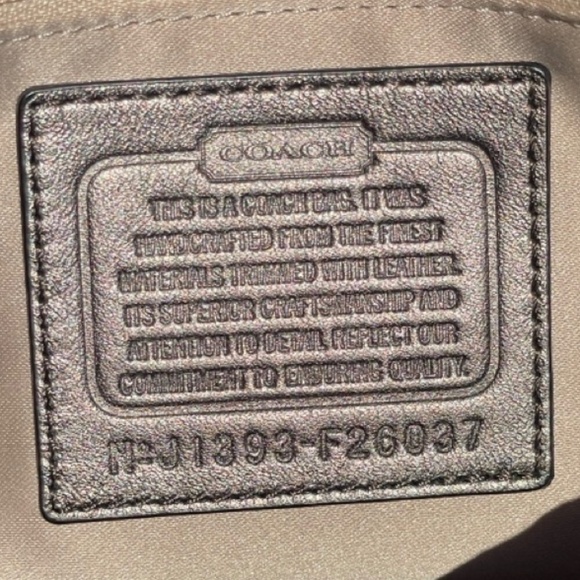 COACH Cross Body Satchel (Taylor) in Fun Snake Print in Gunmetal - Picture 5 of 6